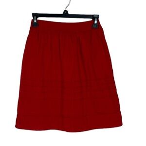 Mauve Red A-Line Skirt for Night Out